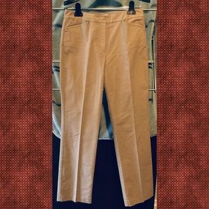 Talbots stretch cotton faux suede pants trousers 6